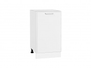 Шкаф нижний с 1-ой дверцей Квадро 816*450*481 Белый / Белый