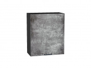 Шкаф верхний с 1-ой дверцей Флэт 716*600*318 Temple Stone 2S / Graphite