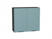 Шкаф верхний с 2-мя дверцами Флэт 716*800*318 Grey-green In 2S / Graphite