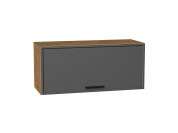 Шкаф верхний горизонтальный Фрейм 358*800*324 Stormy Silk / Дуб Вотан