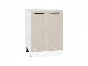 Шкаф нижний с 2-мя дверцами Нео 816*600*480 Cream Silk / Белый