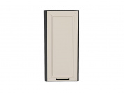 Шкаф верхний торцевой Нео 920*300*306 Cream Silk / Graphite