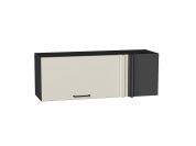 Шкаф верхний прямой угловой горизонтальный Флэт 358*1000*350 Cashmere In 2S / Graphite