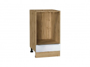 Шкаф нижний под духовку Фьюжн 816*450*476 Angel / Дуб Вотан