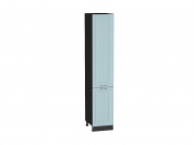 Шкаф пенал с 2-мя дверцами Ницца 2132*400*574 Голубой / Graphite