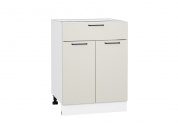 Шкаф нижний с 2-мя дверцами и ящиком Флэт 816*600*478 Cashmere In 2S / Белый