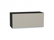 Шкаф верхний горизонтальный Фьюжн 358*800*320 Silky Grey / Graphite