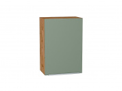Шкаф верхний с 1-ой дверцей Фьюжн 716*500*320 Silky Mint / Дуб Вотан