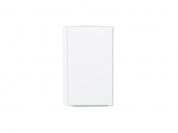 Шкаф верхний торцевой Фьюжн 716*300*306 Silky White / Белый