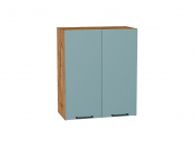 Шкаф верхний с 2-мя дверцами Флэт 716*600*318 Grey-green In 2S / Дуб Вотан