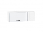 Шкаф верхний прямой угловой горизонтальный Фрейм 358*1000*350 White Silk / Белый