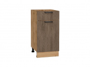 Шкаф нижний с 1-ой дверцей и ящиком Флэт 816*400*478 Brown Casella Oak 2S / Дуб Вотан