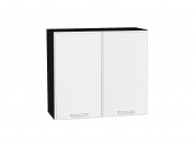 Шкаф верхний с 2-мя дверцами Квадро 716*800*321 Белый / Graphite