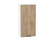 Шкаф верхний с 1-ой дверцей Флэт 920*450*318 Natural Casella Oak 2S / Белый