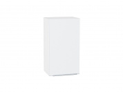 Шкаф верхний с 1-ой дверцей Фьюжн 716*400*320 Silky White / Белый