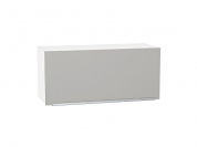 Шкаф верхний горизонтальный Фьюжн 358*800*320 Silky Light Grey / Белый