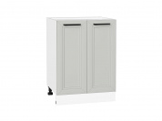 Шкаф нижний с 2-мя дверцами Нео 816*600*480 Grey Silk / Белый