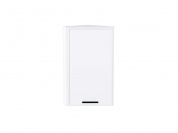 Шкаф верхний торцевой Фрейм 716*300*310 White Silk / Белый