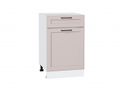 Шкаф нижний с 1-ой дверцей и ящиком Барселона 816*500*484 Кашемир / Белый