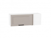 Шкаф верхний прямой угловой горизонтальный Нео 358*1000*350 Clay Silk / Белый