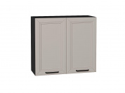 Шкаф верхний с 2-мя дверцами Нео 716*800*320 Clay Silk / Graphite