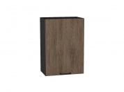 Шкаф верхний с 1-ой дверцей Флэт 716*500*318 Brown Casella Oak 2S / Graphite