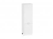 Шкаф пенал с 2-мя дверцами Квадро 2132*600*577 Белый / Белый