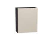 Шкаф верхний с 1-ой дверцей Фьюжн 716*600*320 Cream Silk / Graphite