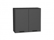 Шкаф верхний с 2-мя дверцами Фрейм 716*800*324 Stormy Silk / Graphite