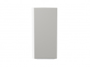 Шкаф верхний торцевой Фьюжн 920*300*306 Silky Light Grey / Белый