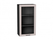 Шкаф верхний с 1-ой остекленной дверцей Барселона 920*500*324 Кашемир / Graphite