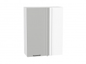 Шкаф верхний прямой угловой Флэт 920*700*345 Light Grey In 2S / Белый