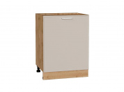 Шкаф нижний с 1-ой дверцей Квадро 816*600*481 Кашемир / Дуб Вотан