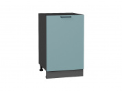 Шкаф нижний с 1-ой дверцей Флэт 816*500*478 Grey-green In 2S / Graphite