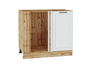 Шкаф нижний угловой Барселона 816*890*484 Белый / Дуб Вотан