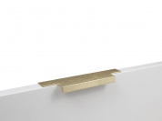 Ручка торцевая мебельная RAY RT109BSG.1 147*18*36 Брашированное cатиновое золото 