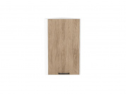 Шкаф верхний торцевой Флэт 716*300*306 Natural Casella Oak 2S / Белый
