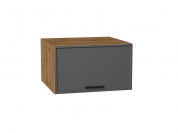 Шкаф верхний горизонтальный глубокий Фрейм 358*600*580 Stormy Silk / Дуб Вотан