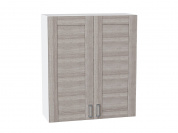 Шкаф верхний с 2-мя дверцами Лофт 920*800*320 Cappuccino Veralinga / Белый