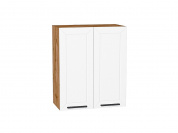 Шкаф верхний с 2-мя дверцами Глетчер 716*600*318 Айленд Силк / Дуб Вотан