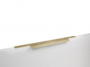Ручка торцевая мебельная RAY RT109BSG.1 397*18*36 Брашированное cатиновое золото 