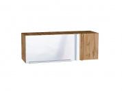 Шкаф верхний прямой угловой горизонтальный Фьюжн 358*1000*350 Angel / Дуб Вотан