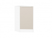 Шкаф нижний торцевой Фьюжн 816*296*554 Cream Silk / Белый