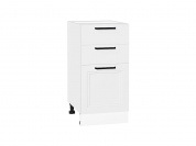 Шкаф нижний с 3-мя ящиками Нео 816*400*480 White Silk / Белый