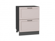 Шкаф нижний с 2-мя ящиками Барселона 816*600*484 Кашемир / Graphite