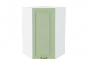 Шкаф верхний угловой Ницца 920*600*600 Дуб оливковый / Белый