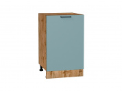 Шкаф нижний с 1-ой дверцей Флэт 816*500*478 Grey-green In 2S / Дуб Вотан