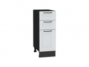 Шкаф нижний с 3-мя ящиками Ницца 816*300*478 Blanco / Graphite