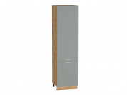 Шкаф пенал с 2-мя дверцами Квадро 2336*600*577 Аквамарин / Дуб Вотан