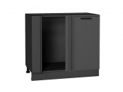 Шкаф нижний угловой Фрейм 816*890*484 Stormy Silk / Graphite